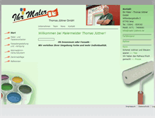 Tablet Screenshot of maler-juettner.de